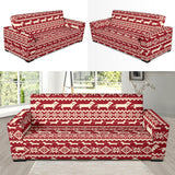 Dachshund Nordic Pattern Sofa Slipcover