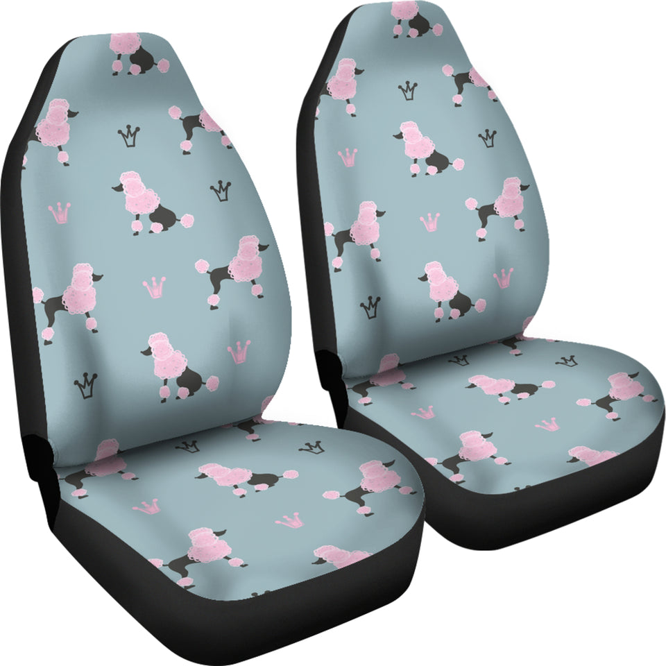 Poodle Dog Pattern  Universal Fit Car Seat Covers