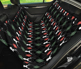 Deer Christmas New Year Pattern Argyle Dog Car Seat Covers