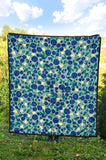Blueberry Design Pattern Premium Quilt