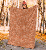 Brick Printed Pattern Print Design 02 Premium Blanket