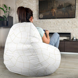 Arabic White Pattern Bean Bag Cover