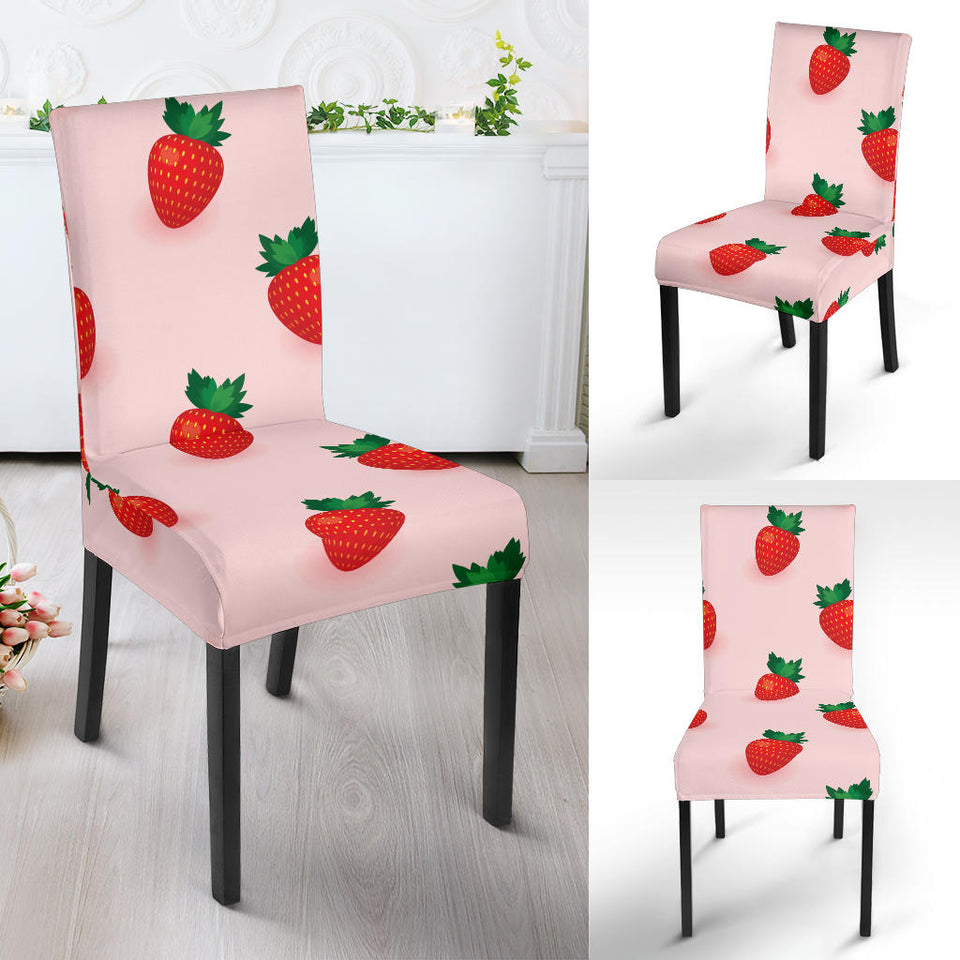 Strawberry Beautiful Pattern Dining Chair Slipcover