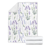 Hand Painting Watercolor Lavender Premium Blanket