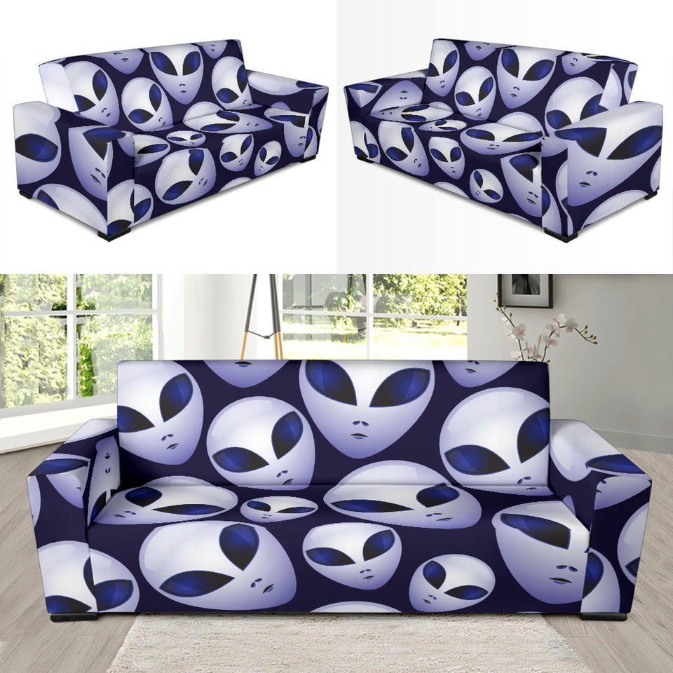 Alien Pattern Print Design 01 Sofa Slipcover