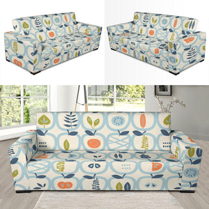 Apples Leaves Pattern Sofa Slipcover