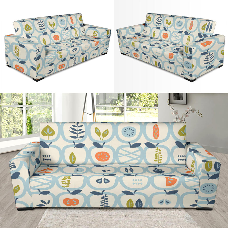 Apples Leaves Pattern Sofa Slipcover
