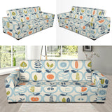Apples Leaves Pattern Sofa Slipcover