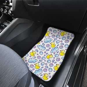 Duck Toy Pattern Print Design 01 Front Car Mats