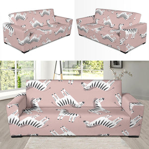 Cute Zebra Pattern Sofa Slipcover