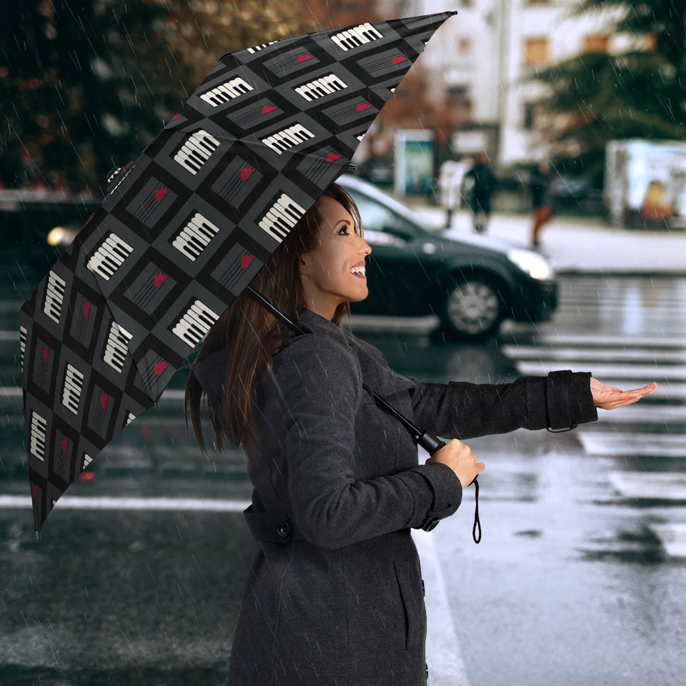 Piano Pattern Print Design 05 Umbrella