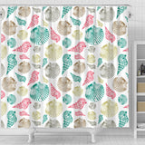 Colorful Shell Pattern Shower Curtain Fulfilled In US