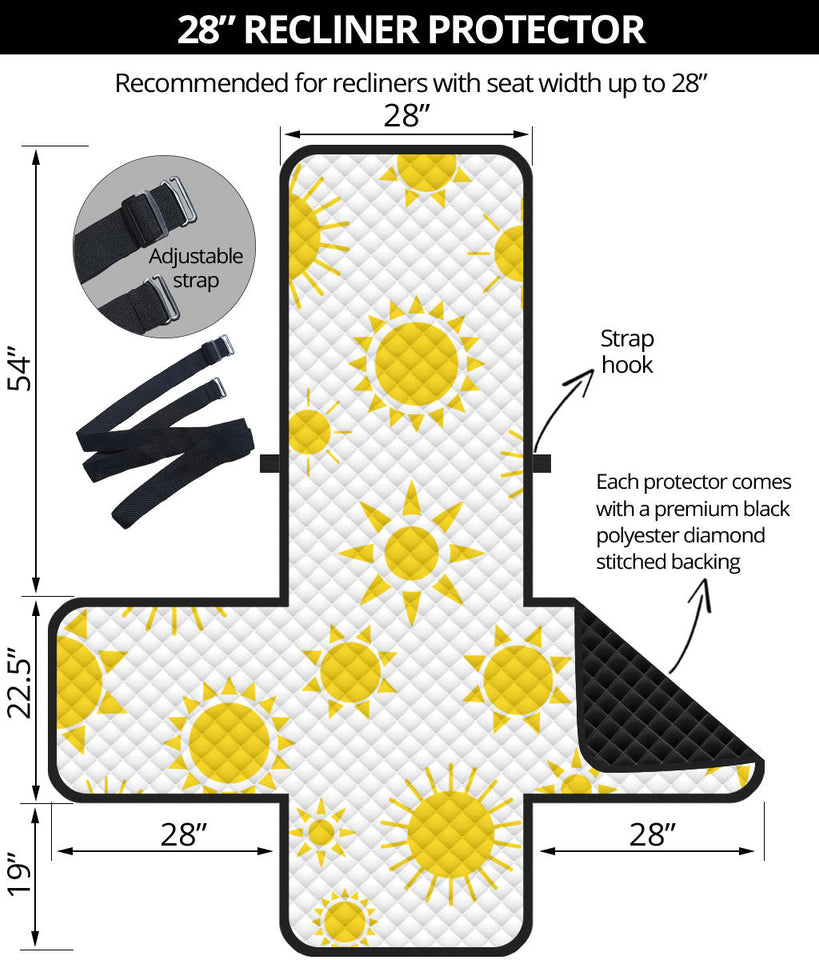 Sun pattern Recliner Cover Protector