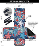 Hand drawn colorful starfish Chair Cover Protector