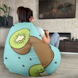 Kiwi Blue Background Bean Bag Cover