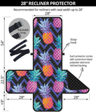 Pineapples pattern zigzag background Recliner Cover Protector
