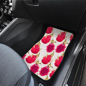 Dragon Fruits Design Pattern Front Car Mats