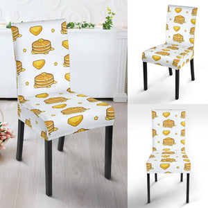 Pancake Pattern Print Design 03 Dining Chair Slipcover