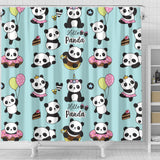 Cute Baby Panda Pattern Shower Curtain Fulfilled In US