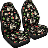 Raccoon Watermelon Pattern  Universal Fit Car Seat Covers