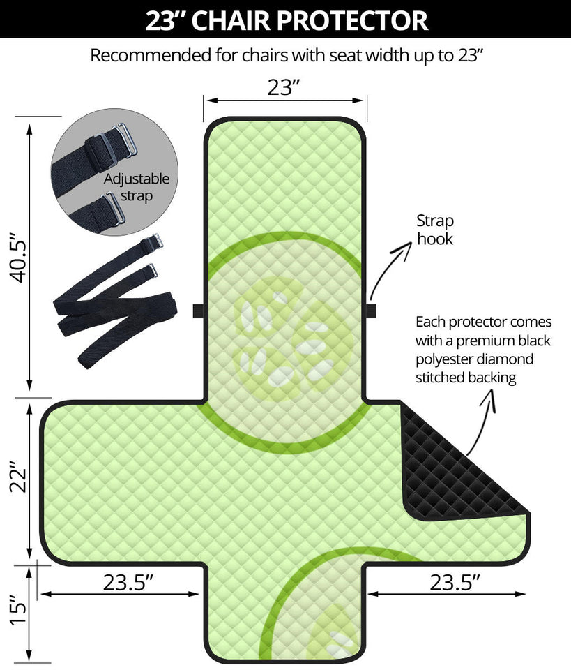 Cucumber pattern Chair Cover Protector