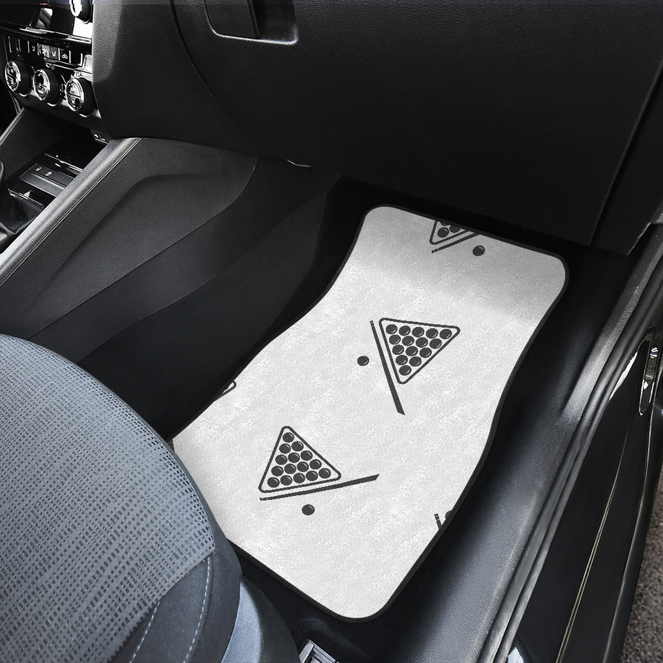 Billiard Ball Pattern Print Design 03 Front and Back Car Mats