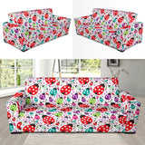 Ladybug Pattern Print Design 04 Sofa Slipcover