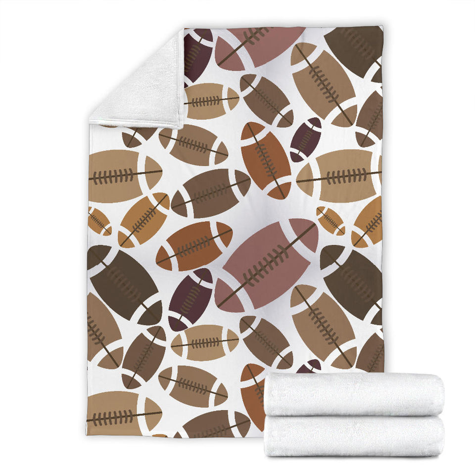 American Football Ball Pattern Premium Blanket
