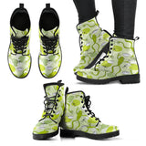 Cute Frog Dragonfly Pattern Leather Boots