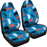 Colorful Rhino Pattern  Universal Fit Car Seat Covers