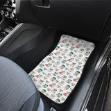 English Bulldog Pattern Print Design 03 Front Car Mats