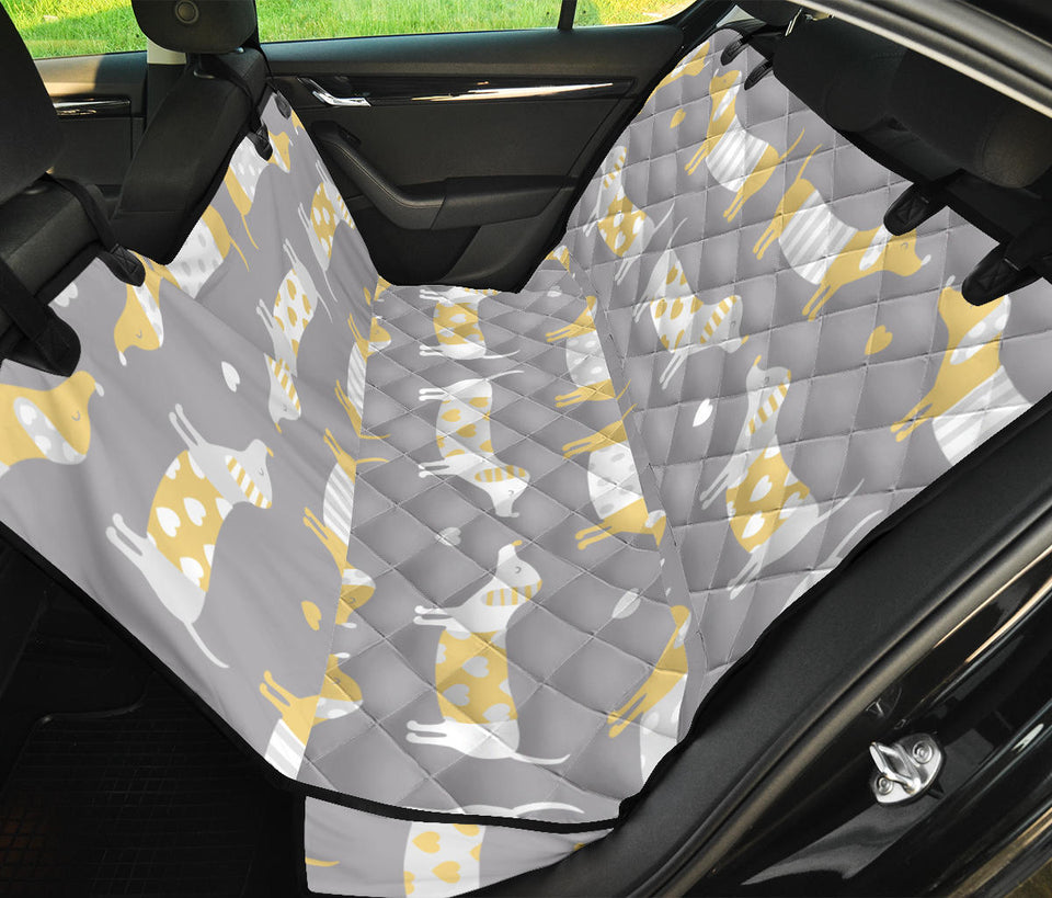 Cute Dachshund Dog Pattern Dog Car Seat Covers