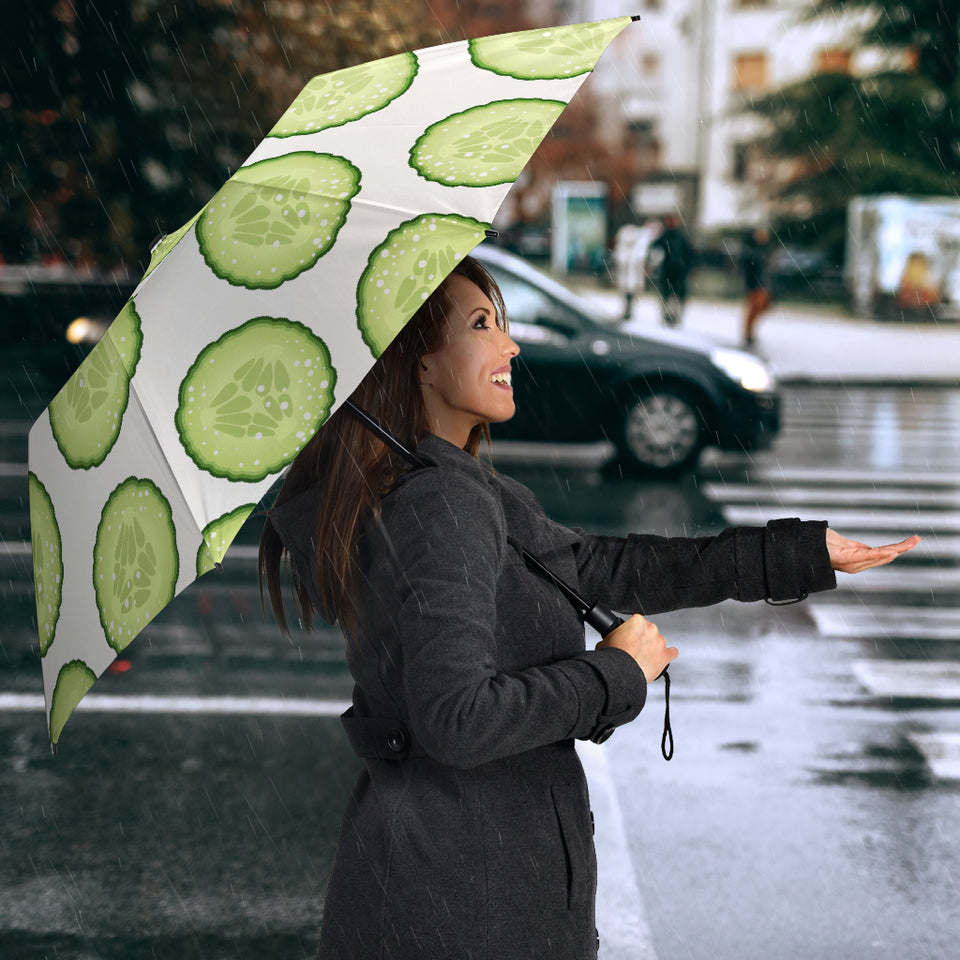 Cucumber Slices Pattern Umbrella