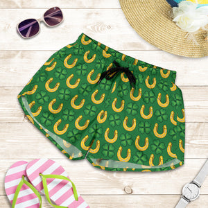 Horseshoes Pattern Print Design 05 Women Shorts