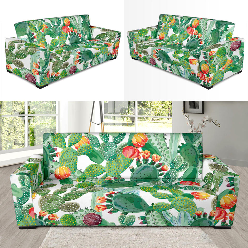 Cactus Design Pattern Copy Sofa Slipcover