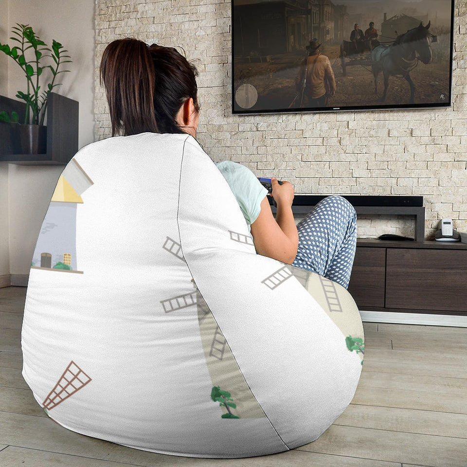 Windmill Design Pattern Bean Bag Cover
