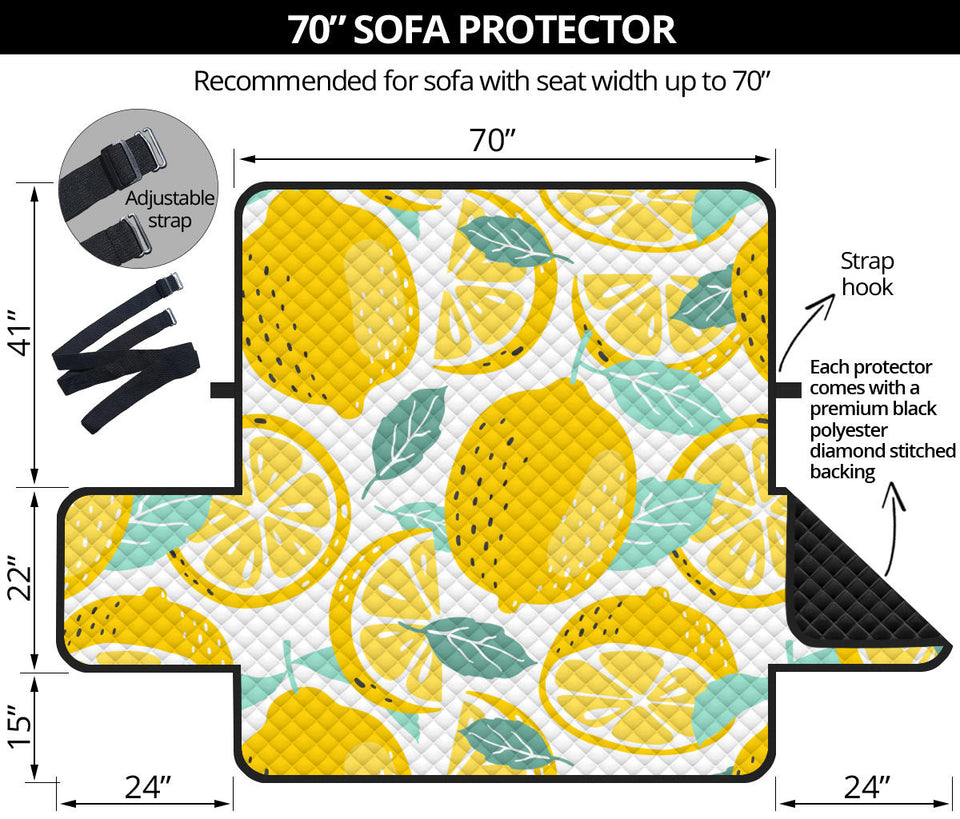 lemon design pattern Sofa Cover Protector