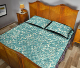 Classic Hand drawn Grape pattern Quilt Bed Set