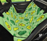 Avocado Pattern Green Background Dog Car Seat Covers