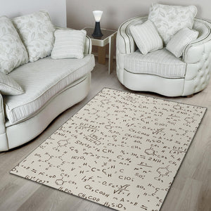 Chemistry Periodic Table Pattern Print Design 04 Area Rug