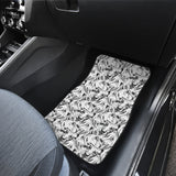 Greyhound Pattern Print Design 01 Front Car Mats