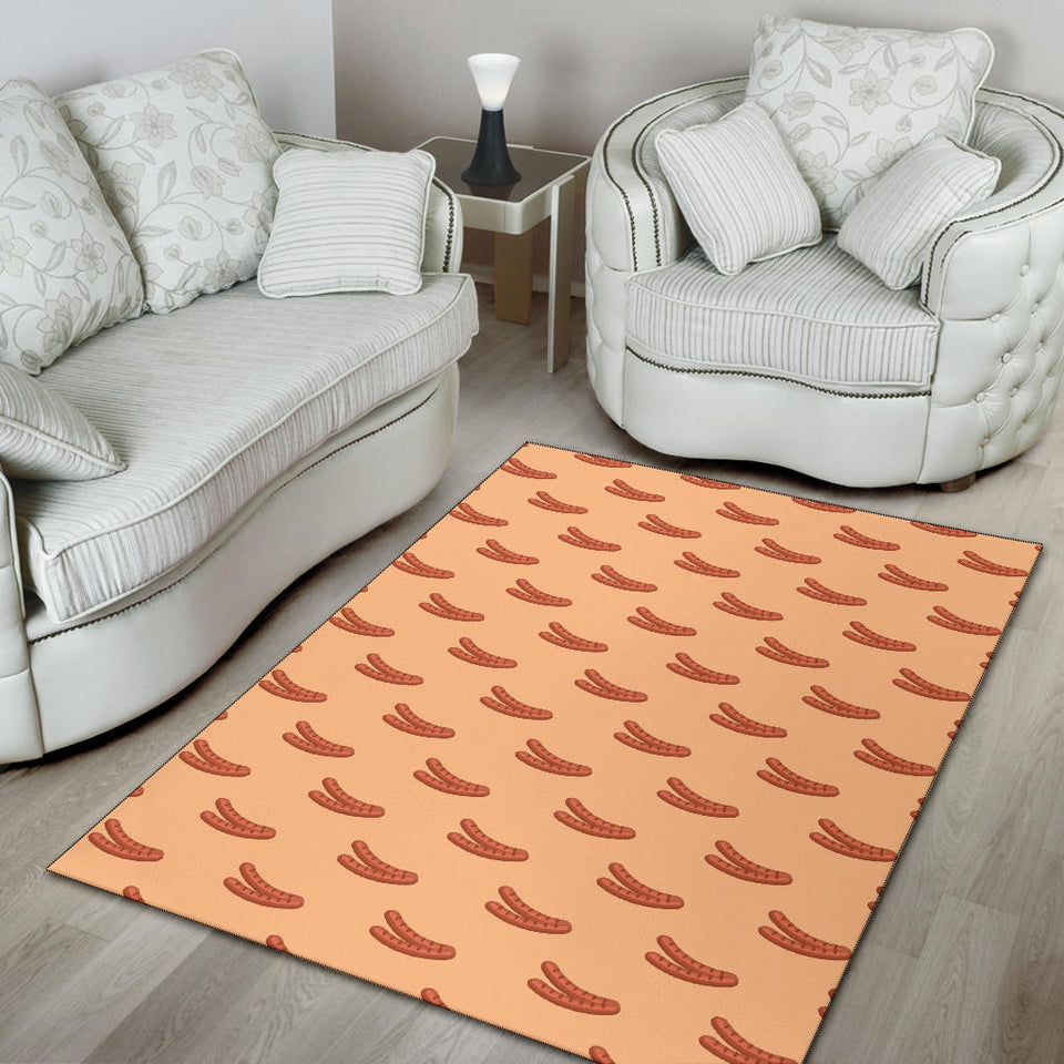 Sausage Pattern Print Design 03 Area Rug