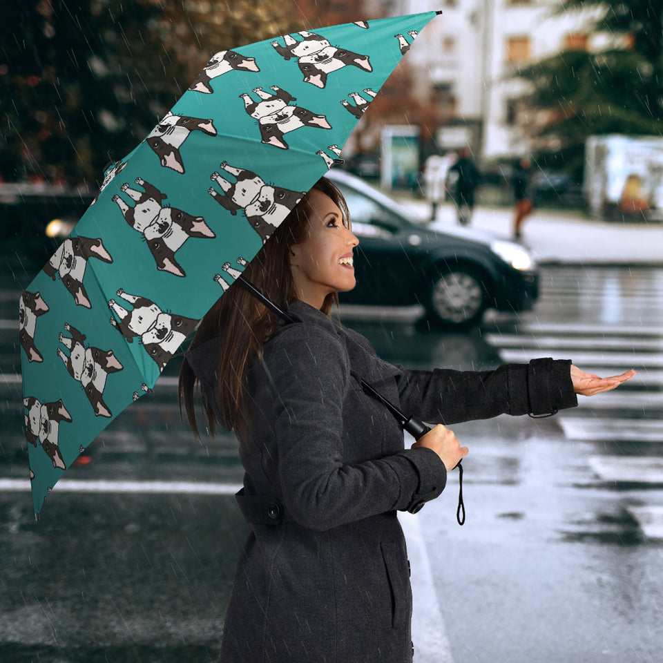 Hand Drawn Boston Terrier Dog Pattern Umbrella