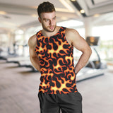 Fire flame dark pattern Men Tank Top