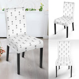 Engine Piston Background Pattern Print Design 01 Dining Chair Slipcover