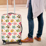 Color Cute Owl Pattern Luggage Covers