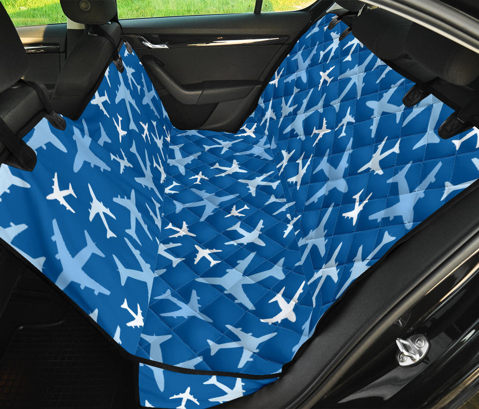 Airplane Pattern In The Sky Dog Car Seat Covers