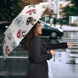 French Bulldog Cup Paw Pattern Umbrella