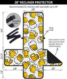 Beer design pattern Recliner Cover Protector