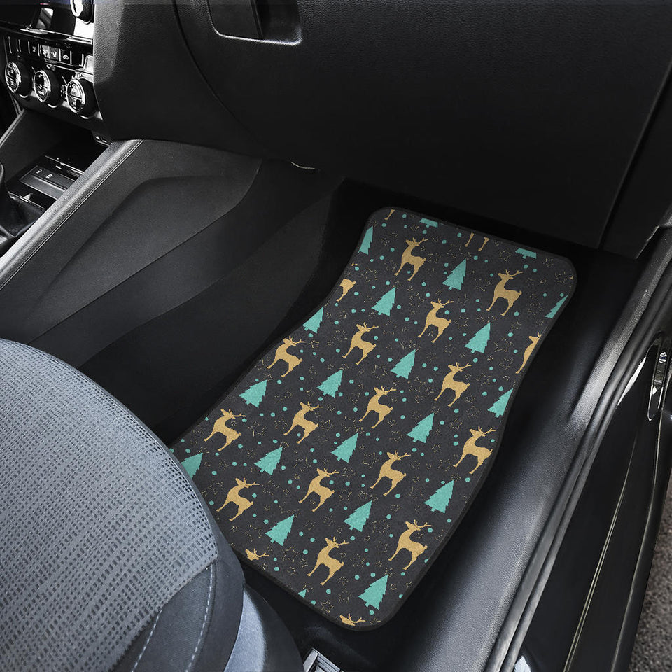 Deers Star Tree Pattern Front Car Mats